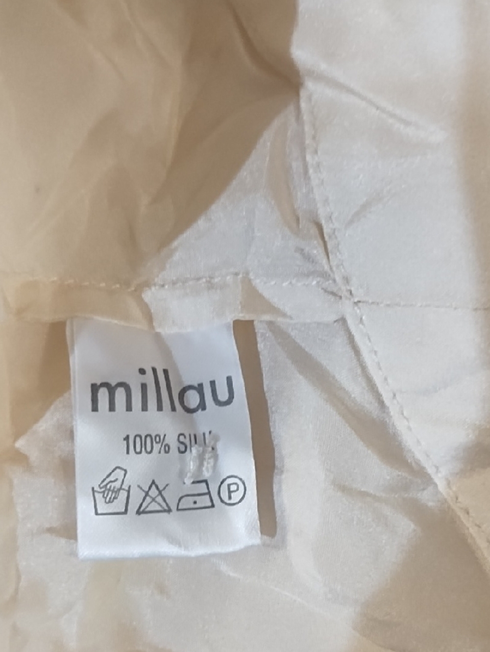 Millau Cream Button-Front Scoop Neck Blouse - Picture 5 of 5